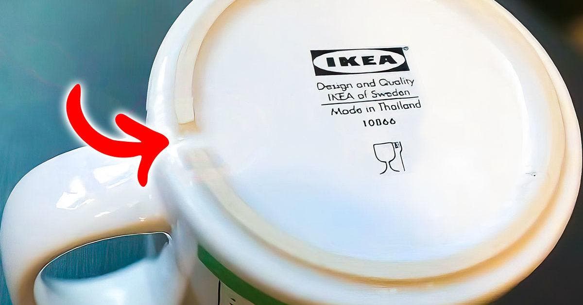 À quoi sert l’encoche qui se trouve sous toutes les tasse Ikea ? Mystère révélé