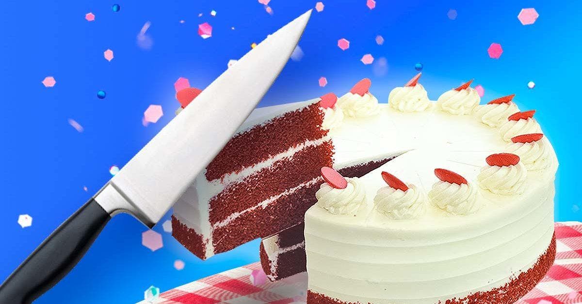 L’astuce de génie pour couper un gâteau sans utiliser de couteau : des parts égales et sans miettes