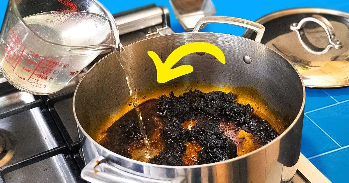 Les casseroles brûlées redeviennent propres comme au premier jour grâce à un truc simple