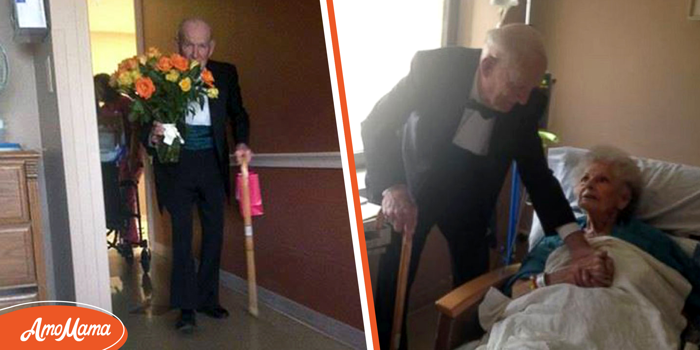 Un ancien combattant de la Seconde Guerre mondiale fait une surprise à sa femme hospitalisée pour leur 57e anniversaire de mariage