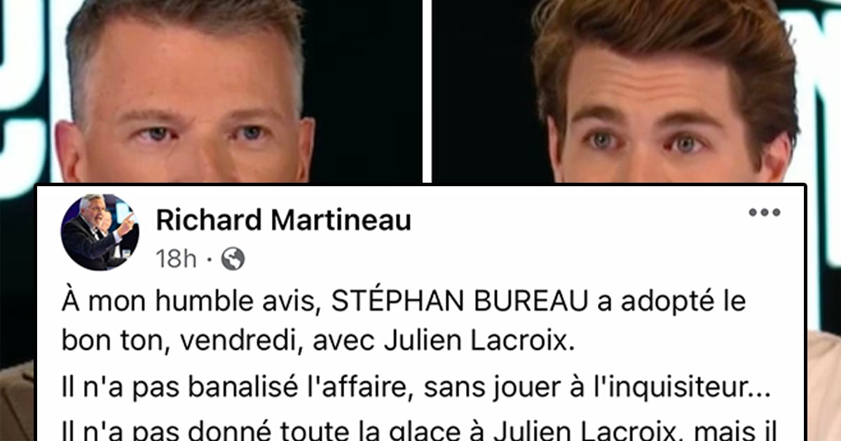 Richard Martineau donne son opinion honnête sur l’entrevue de Julien Lacroix