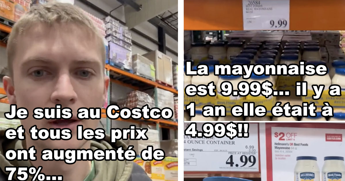 Un homme est au Costco et prouve que plusieurs produits coûtent 75% plus cher comparé à l’année passée