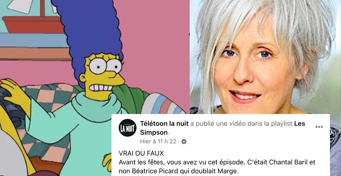 Télétoon la nuit dévoile la nouvelle voix de Marge Simpson