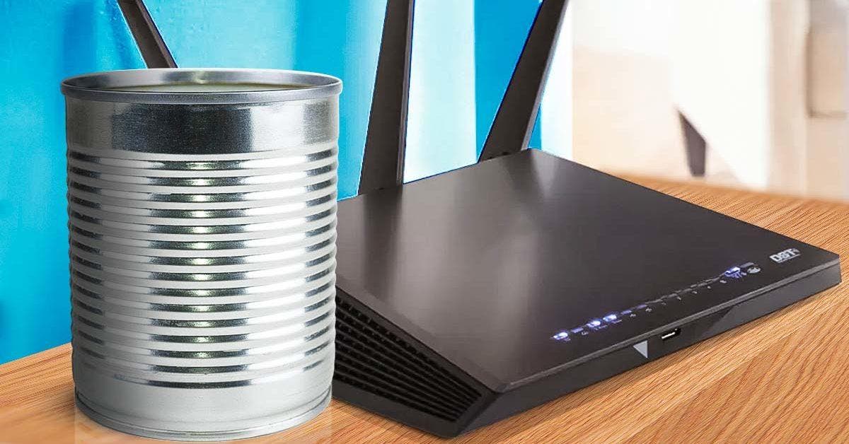 L’astuce de génie pour avoir du Wifi partout à la maison : il ne vous faut qu’une boite de conserve