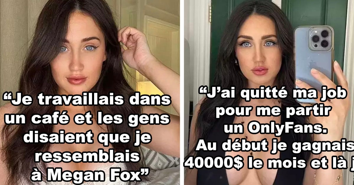 Une fille quitte sa job et gagne maintenant 40000$ le mois sur OnlyFans car les gens disent qu’elle ressemble à Megan Fox